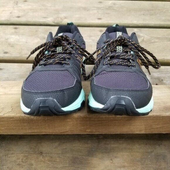 Asics Gel-Venture 7 Running Athletic Shoes Sneakers Black Orange Pop Woman's 9 - Picture 3 of 10